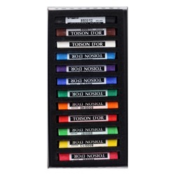 Пастель сухая 12 цветов, Soft Koh-I-Noor 8512 TOISON D`OR, картонная упаковка
