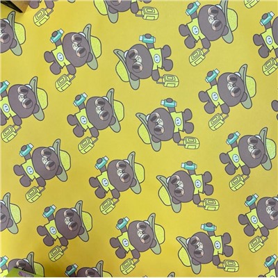Упаковочная бумага «Teddy», yellow (50*70 см)