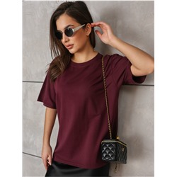 Футболка "Базовая" Бордо женская
