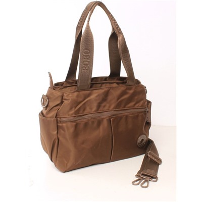 Сумка женская текстиль BoBo-758-1,  3отд,  плечевой ремень,  коричневый 266137