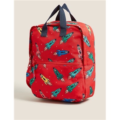 Kids' Water Repellent Rocket Nursery Backpack