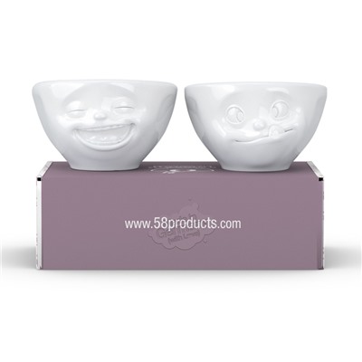 Набор чаш Laughing & Tasty, 100 мл, белый, 2 шт.