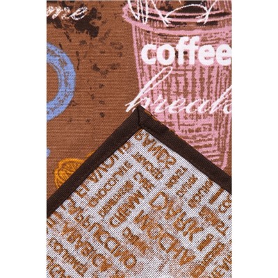 Полотенце «Кофейня», 45×60 см, МИКС, рогожка, 170 г/м², 100% хлопок
