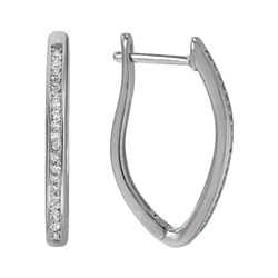 Серьги 'Галочка' с фианитами ТПСК.600ФТR