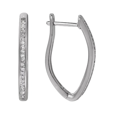 Серьги 'Галочка' с фианитами ТПСК.600ФТR
