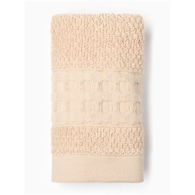 Полотенце махровое LoveLife «Регистан» 30×50 см, бежевое, 100% хлопок, 500 г/м²