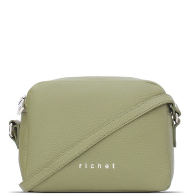 Женская кожаная сумка Richet 2611Н1Н Dalia Green tea