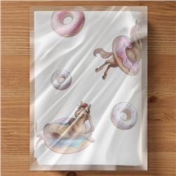 НАБОР ПОЛОТЕНЕЦ ИЗ 2ШТ "ЛОШАДЬ В ПОНЧИКАХ",БЕЛЫЙ,40Х60СМ ТВИЛ,100% ХЛОПОК