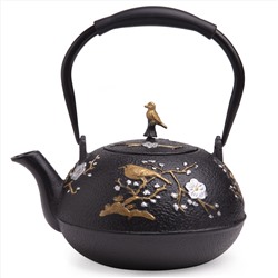 ЗАВАРОЧНЫЙ ЧАЙНИК ЧУГУННЫЙ С ЭМАЛИРОВАННЫМ ПОКРЫТИЕМ ВНУТРИ 1200 МЛ