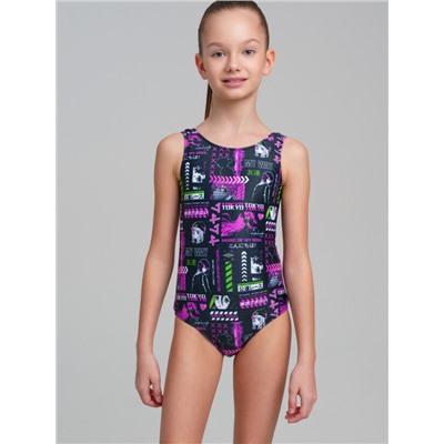 Комплект для девочки: купальник, купальные шорты