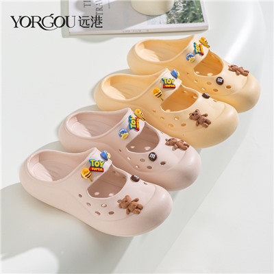 Maryzhen Soldiers Women's Women's Summer Wear Anti -Skill Stepping Shit Puotou Cave Shoes Soft sole half dragging new models