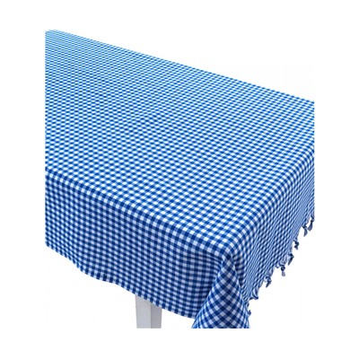 150x150 см. Скатерть Piti Kareli Zifir Mavi