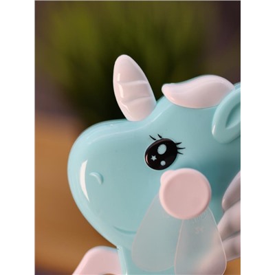 Портативный механический ручной вентилятор «Unicorn», mix, шоу-бокс 24 шт.