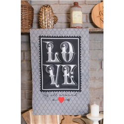 Полотенце «Этель» Love is all around, 40×67 см, 100% хлопок, саржа 190 г/м²