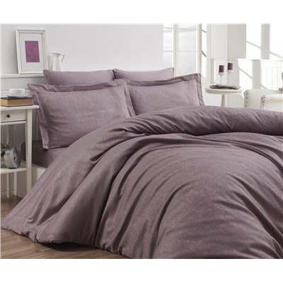 Сатиновое Постельное Белье Евро 2 сп. JACQUARD SATEN First Choice