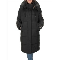 2098 BLACK Пальто зимнее женское (200 гр .холлофайбер)