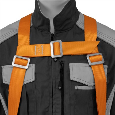 Удерживающая привязь УП IIД, с наплечными лямками, А-строп из синтетической ленты Сибртех