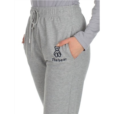 Q-01 GRAY Брюки спортивные женские (85% хлопок, 15% полиэстер)