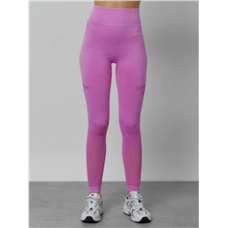 Легинсы для фитнеса женские розового цвета 1004R