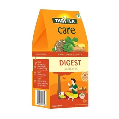 Зеленый чай с Мятой, Ажгоном и Имбирем (25 пак), Green Tea with Pudina, Ajwain & Ginger, произв. Tata Tea