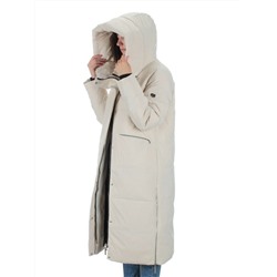 22373 BEIGE Пальто зимнее женское облегченное (150 гр. холлофайбера)