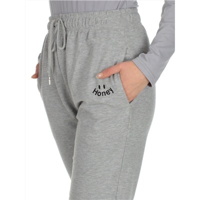 Q-03 GRAY Брюки спортивные женские (85% хлопок, 15% полиэстер)