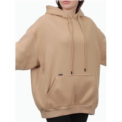 2610 BEIGE Толстовка женская (85% хлопок, 10% полиэстер, 5% спандекс)