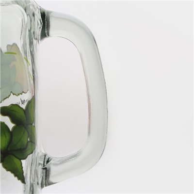 Кружки Доляна «Яркий лимонад», 450 мл, набор 2 шт.: с крышками и трубочками, стекло, прозрачные