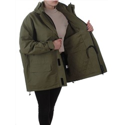 3094 GREEN Куртка демисезонная женская (100 гр. холлофайбер)