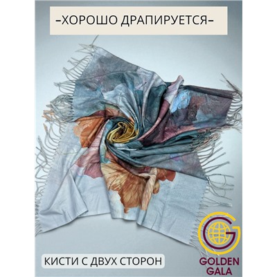 Платок теплый кашемировый с 3D принтом Арт 2591П/09
