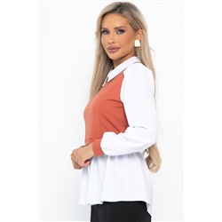 Блуза Жозетта (терракот) Б14738-3М