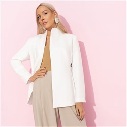 Жакет приталенного силуэта, Дерзкий силуэт (белый)