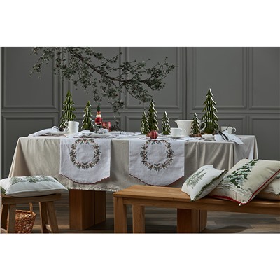 Набор из двух салфеток Festive wreath из коллекции New Year Essential, 45х45 см