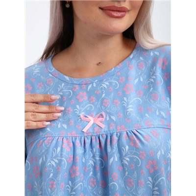 Сорочка Мариам голубой ИвК