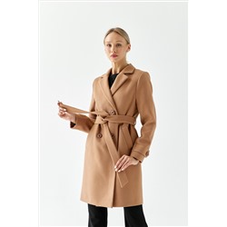 Пальто женское демисезонное 25570 кэмел