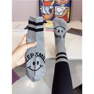 Goods for men and women, cotton knee socks, shark, trousers, internet celebrity, mid-length