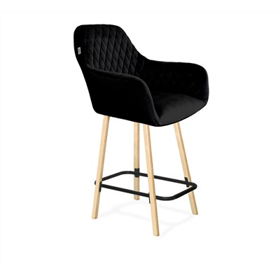 Стул полубарный SHT-ST38/S94-1
                        ночное затмение / прозрачный лак / черный муар