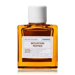 Korres (Коррес) Mountain Pepper, Litsea cubeba,Orange,Bergamotte Eau de Toilette Туалетная вода Spray Спрей, 50 мл