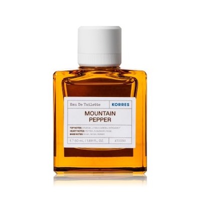 Korres (Коррес) Mountain Pepper, Litsea cubeba,Orange,Bergamotte Eau de Toilette Туалетная вода Spray Спрей, 50 мл