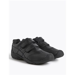 Kids’ Leather Toe Bumper School Shoes (13 Small - 10 Large)