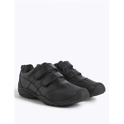Kids’ Leather Toe Bumper School Shoes (13 Small - 10 Large)