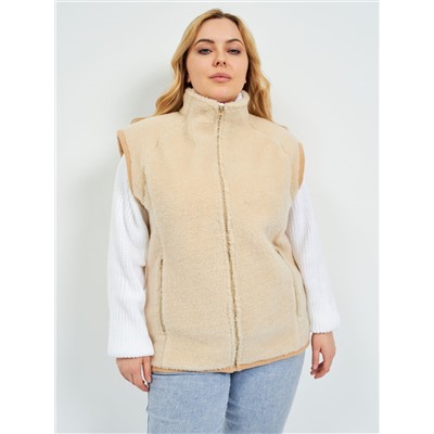 Жилет Альпика меховой из верблюжьей шерсти на молнии тонкий