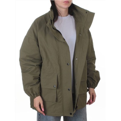 3089 GREEN Куртка демисезонная женская (100 гр. холлофайбер)