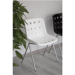 Стул SHT-ST56/S186-1
                        белый / черный муар