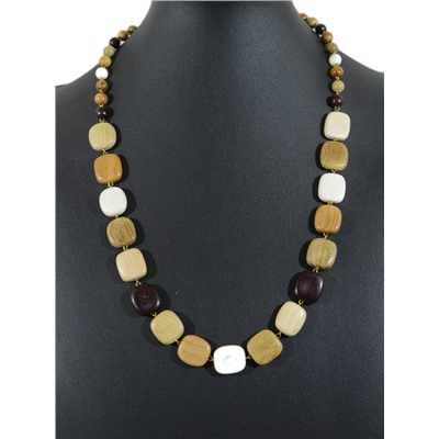 Бусы из дерева Квадрат 15мм, 53см