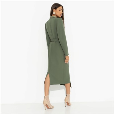 Платье с подплечниками, Простая магия элегантности (с поясом)