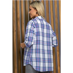 Рубашка Аланта (серо-голубая) Б13398-18М