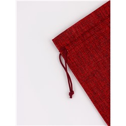 Холщовый мешочек для украшений, подарков и трав, текстиль «Эко», красный, 13×18 см