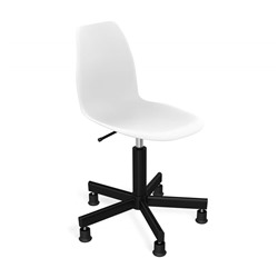 Стул подъемно-поворотный SHT-ST29/S120M-1
                        белый / черный муар
