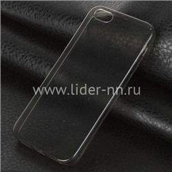 Задняя панель для  iPhone5 Силикон  черная (пакет)